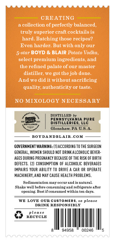 the BLOOD ORANGE COSMO