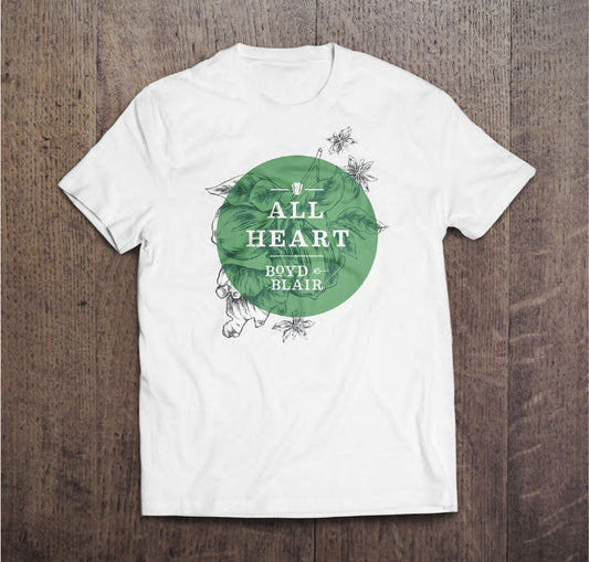 Boyd & Blair T-Shirt in White/Green